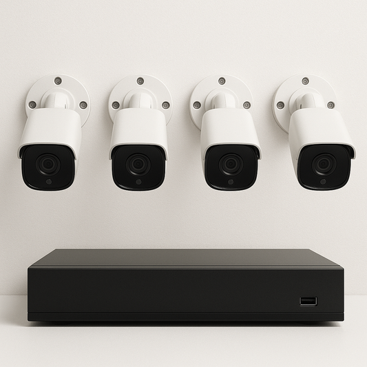 Full System mit 4K AcuSense  Kameras und NVR, HIKVISION DS-2CD2083G2-IU, 8 MP  Bullet IP-Kamera, integriertes Mikrofon, 40 m IR, WDR 120 dB, H.265+, IP67
